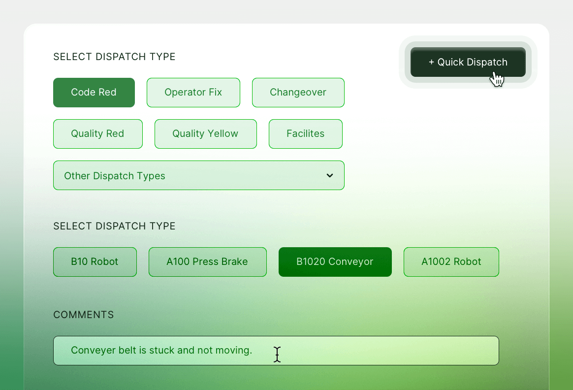 A screenshot of L2L's maintenance management system.