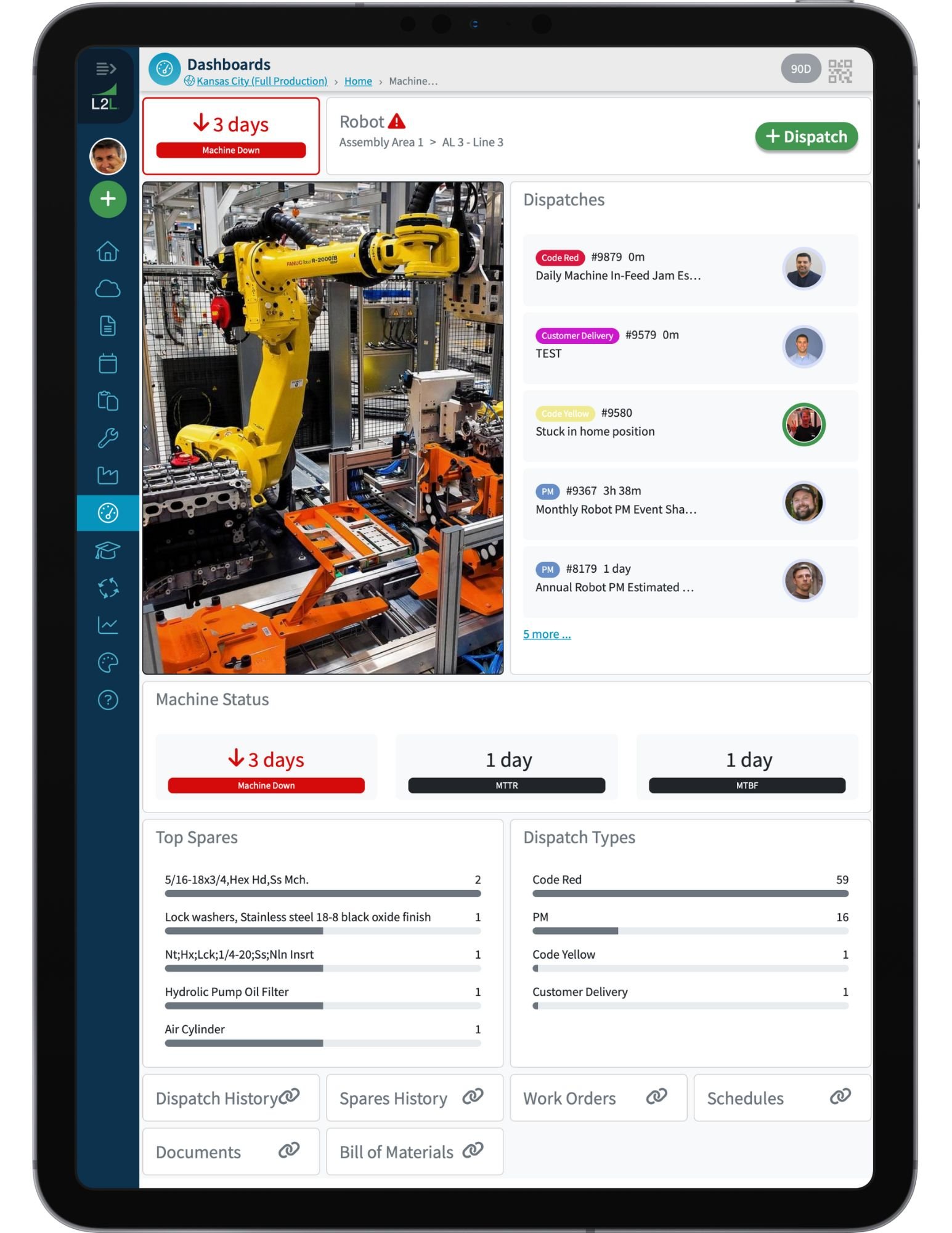 Machine Dashboard