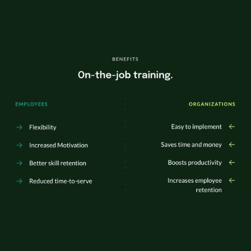 On-the-Job Training in Manufacturing