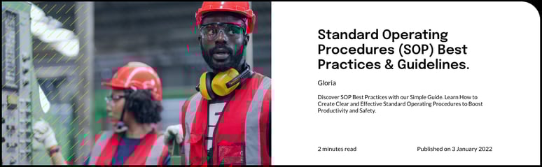 Standard Operating Procedures (SOP) Best Practices 