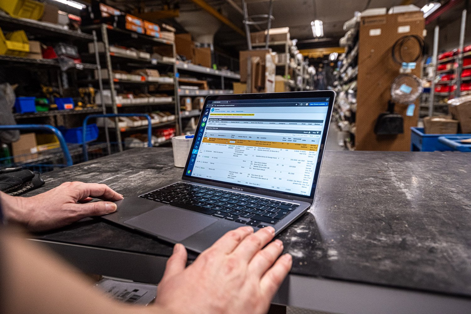 spare parts tracking system